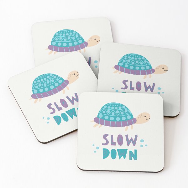 Item preview, Cute turtle with lettering Slow down. designed and sold by IrinaOstapenko.