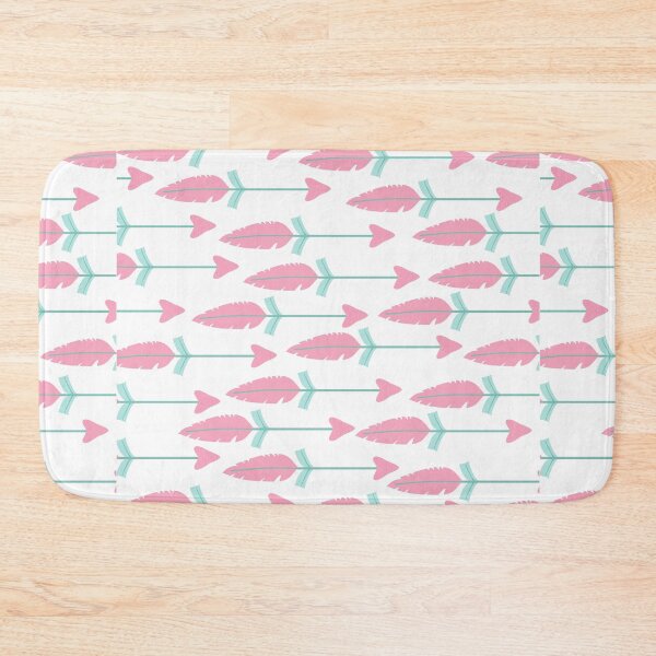 Item preview, Preppy Bohemian Chic Pink Teal Feather Boho Arrows designed and sold by IamTrending.