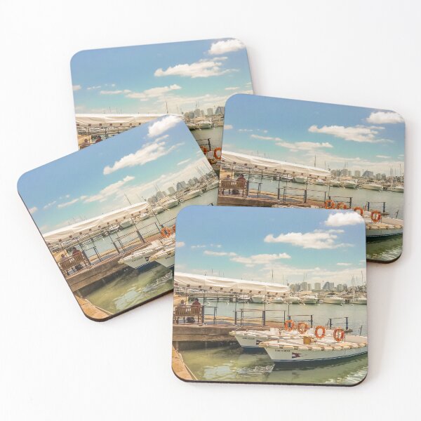 Item preview, Sunny Morning at the Port of Punta del Este designed and sold by DFLC Prints.