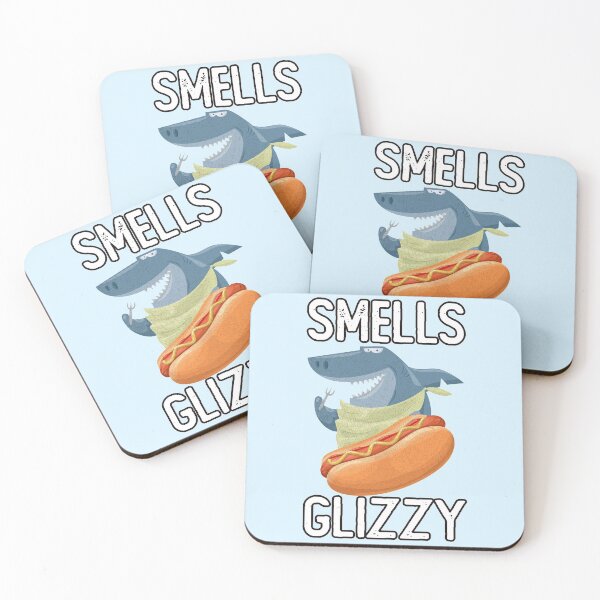 Item preview, Smells Glizzy Funny Hungry Hot Dog Shark designed and sold by Rawsky.