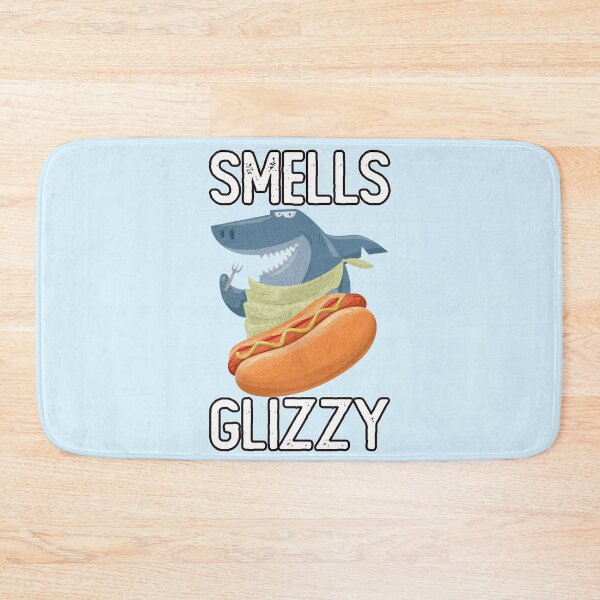 Item preview, Smells Glizzy Funny Hungry Hot Dog Shark designed and sold by Rawsky.