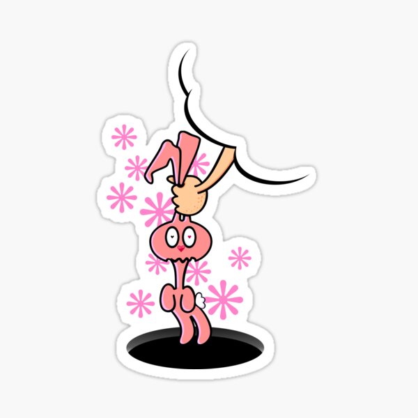 Lapin sur le trou VRS2 Sticker