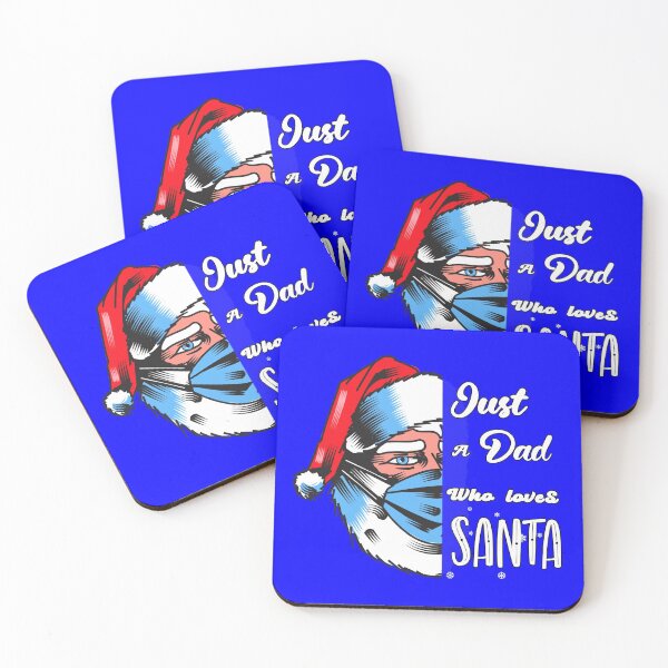 Item preview, Just a dad who loves santa  designed and sold by Feline Rockstars.