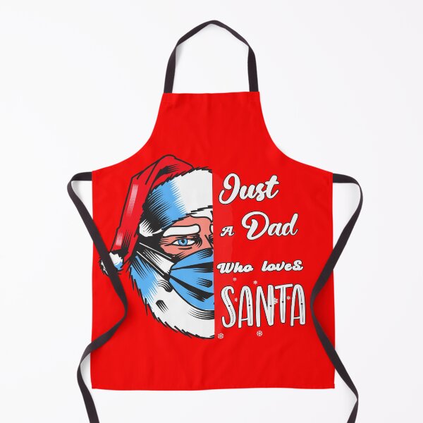 Item preview, Just a dad who loves santa designed and sold by Feline Rockstars.