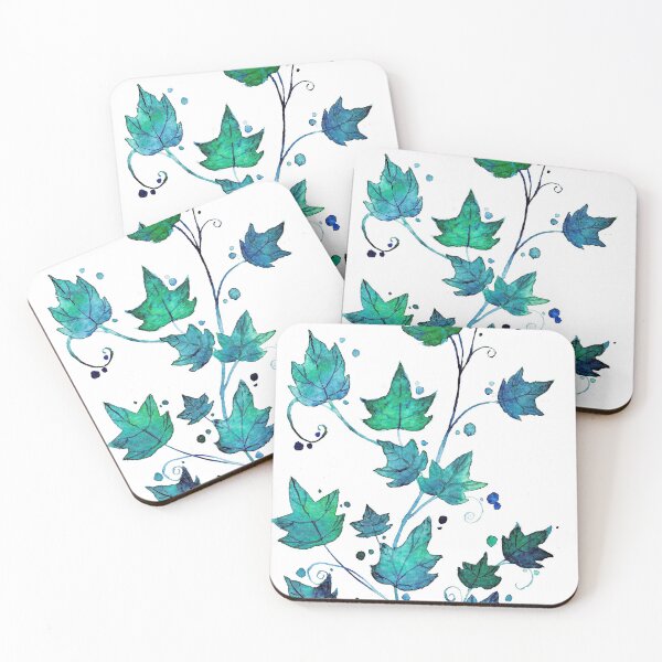 Item preview, Ivy leaves watercolour designed and sold by María Casas Watercolour Designs.