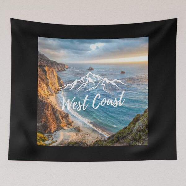 Item preview, Road Trip Travel California West Coast Hwy 1 Big Sur Text Photo Ocean Coast Design 8 designed and sold by fineartprints1.