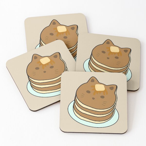 Item preview, Cat Pancake Kawaii Cute Anime Neko Food Manga Art Logo  designed and sold by Marinaaa010.