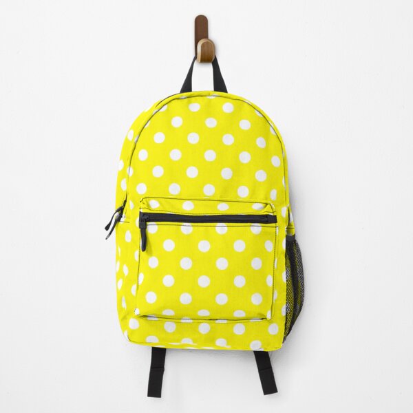 Item preview, Lemon Yellow with White Polka Dots designed and sold by WearURColors.