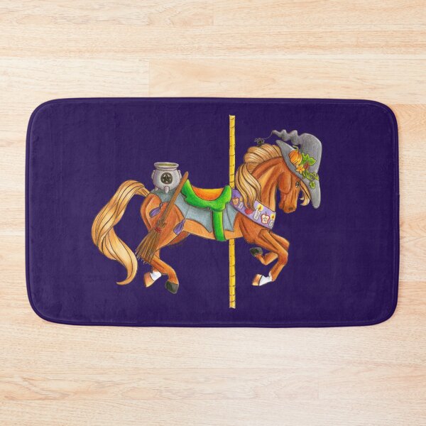 Item preview, Samhain Carousel Horse Halloween Equine Art designed and sold by Elizabeth Staley.