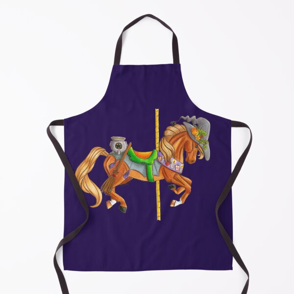 Item preview, Samhain Carousel Horse Halloween Equine Art designed and sold by Elizabeth Staley.