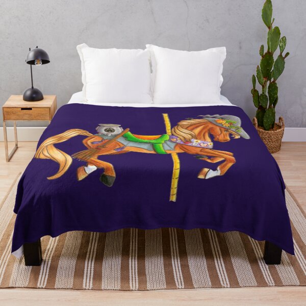 Item preview, Samhain carrousel cheval Halloween art équin designed and sold by Elizabeth Staley.