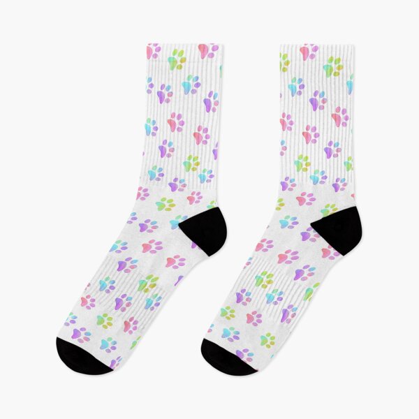 Item preview, Pastel Rainbow Paw Prints designed and sold by FaithAndForest.