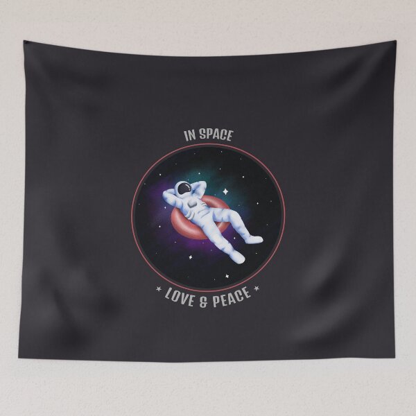 Item preview, Astronaut In Space Love Peace designed and sold by BlascoShop.