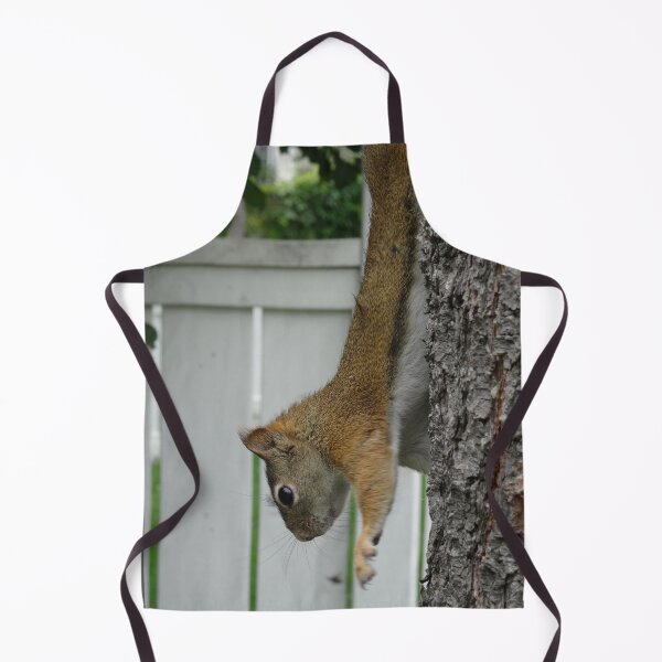 Item preview, Red squirrel going down a tree designed and sold by cuisinecat2.