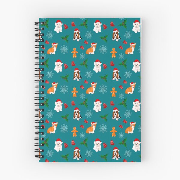 Item preview, Christmas,festive puppies pattern  designed and sold by MariaMarinova.