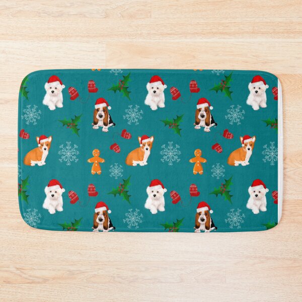 Item preview, Christmas,festive puppies pattern  designed and sold by MariaMarinova.