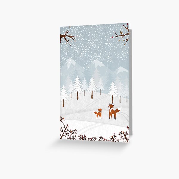 Snowstorm Greeting Card