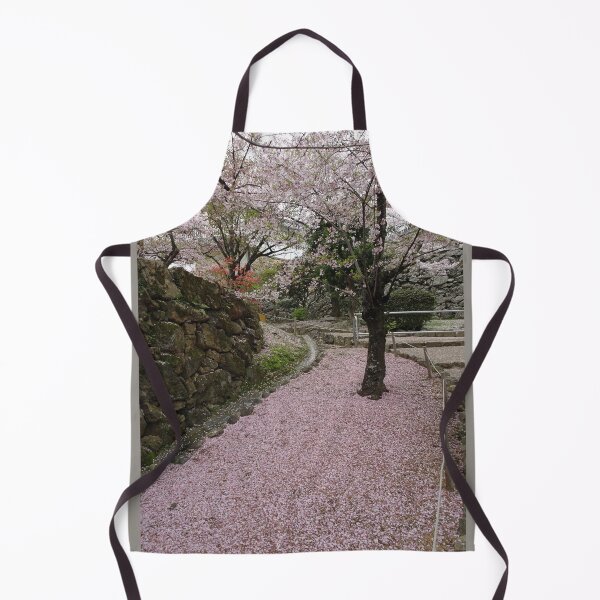 Item preview, Sakura covered path in Himeji Japan designed and sold by cuisinecat2.