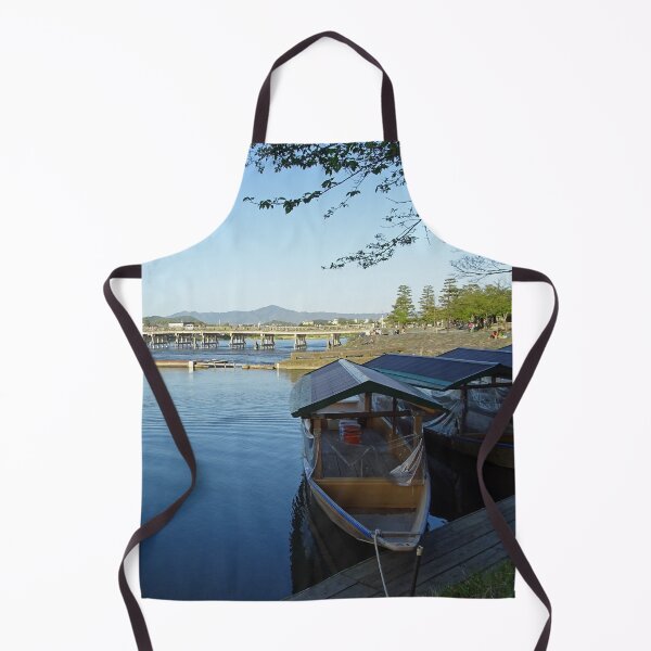Item preview, Arashiyama River Boats near Togetsukyo bridge designed and sold by cuisinecat2.