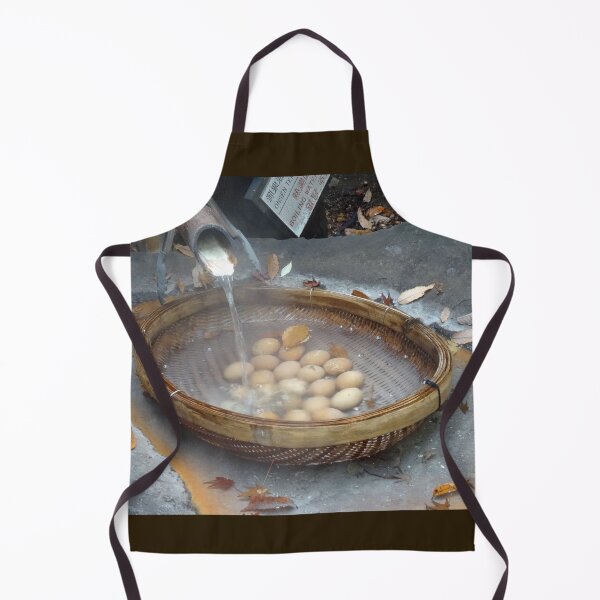 Item preview, Onsen eggs cooking in hot spring water designed and sold by cuisinecat2.