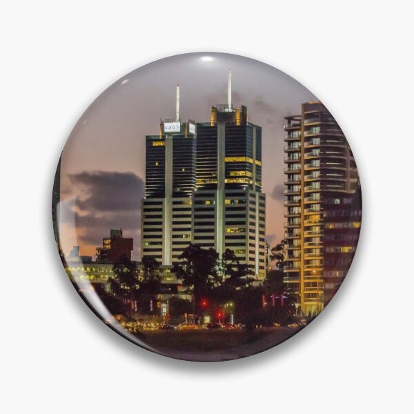 Item preview, Montevideo Cityscape Scene at Twilight designed and sold by DFLC Prints.