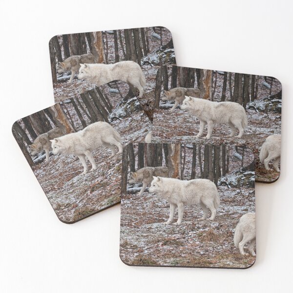 Item preview, Arctic Wolves In The Woods designed and sold by WolvesOnly.