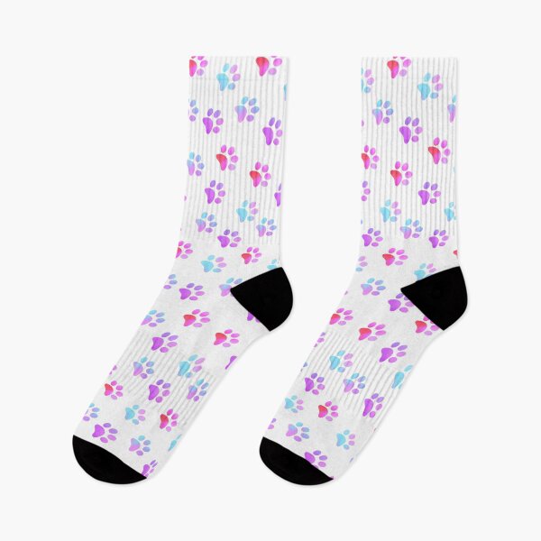 Item preview, Pink Blue Galaxy Paw Prints V2 designed and sold by FaithAndForest.