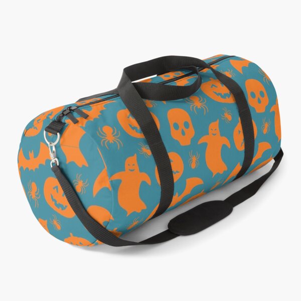 Item preview, Cute Pumpkin And Ghost Halloween Pattern - blue designed and sold by siddeshpansare.