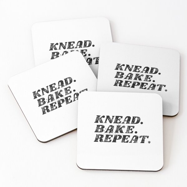 Item preview, Knead. Bake. Repeat. distressed retro bread makers designed and sold by Rabbitti.