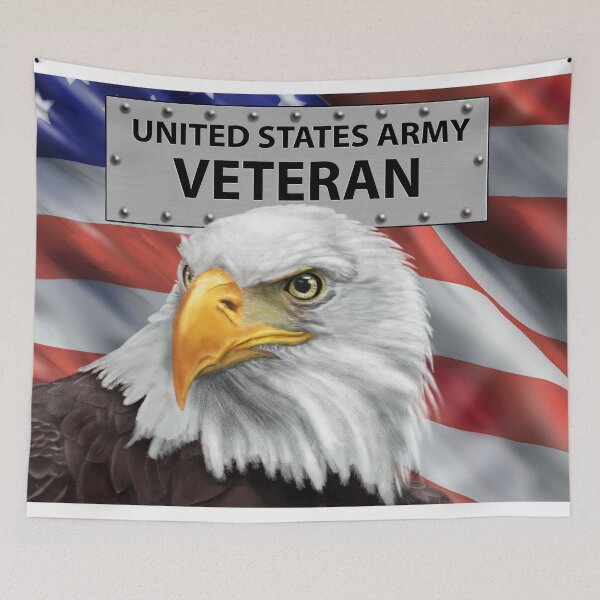 Item preview, United States Army Veteran Patriotic American Eagle and Flag designed and sold by abbottoons.