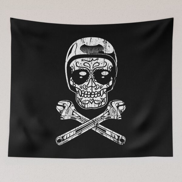 Item preview, Day of The Dead Mechanic Sugar Skull Gift For Men designed and sold by haselshirt.