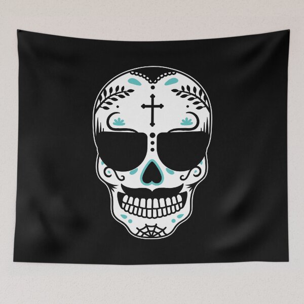 Item preview, Funny Sugar Skull With Sunglasses Day of The Dead Gift designed and sold by haselshirt.