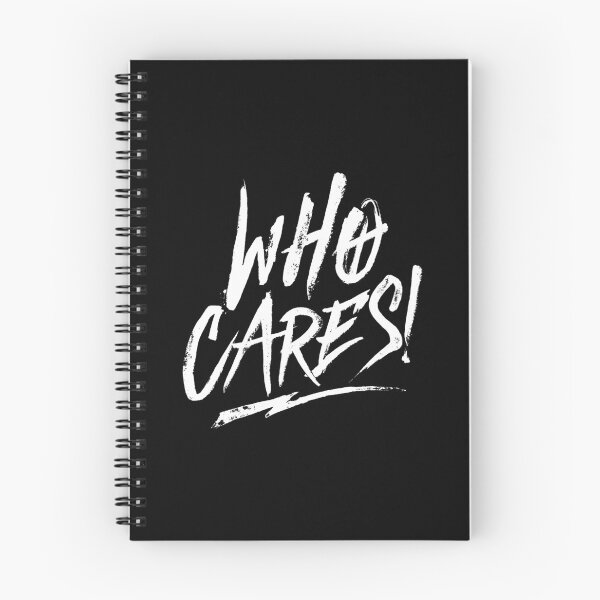 Item preview, STATEMENT WHO CARES INKED TYPO BY SUBGIRL designed and sold by SUBGIRL.