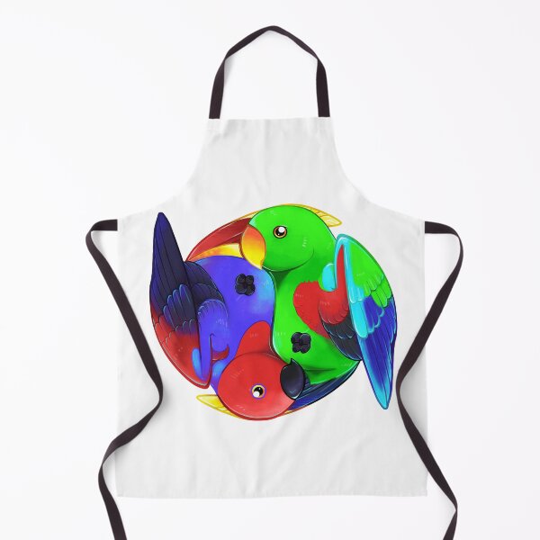 Item preview, Dimorphism - Eclectus Parrots (White) designed and sold by Raptor Goes RAWR! (RadiantGlyph).