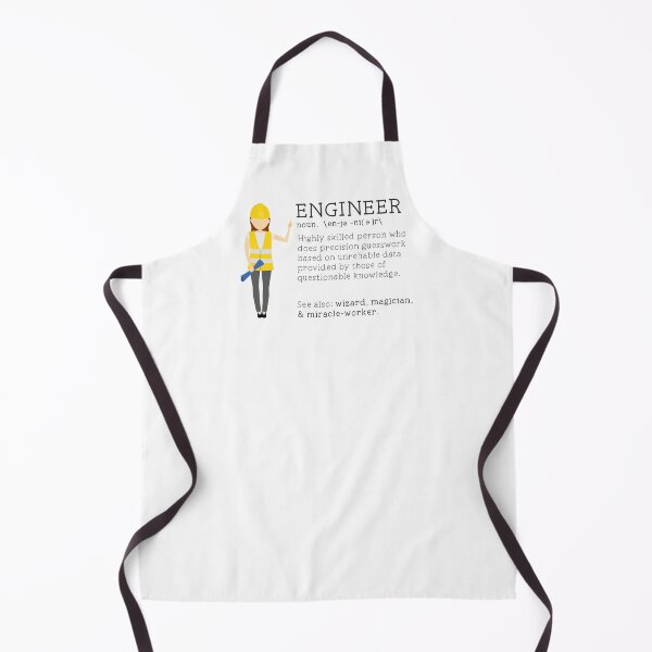 Item preview, Funny Engineer Dictionary Description - Female Lighter Skin Tone designed and sold by LouiseFranksArt.