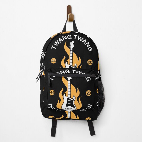 Item preview, Rock Guitarist Flaming Guitar | The Lore Lives On Musical Fan designed and sold by GravitiTees.