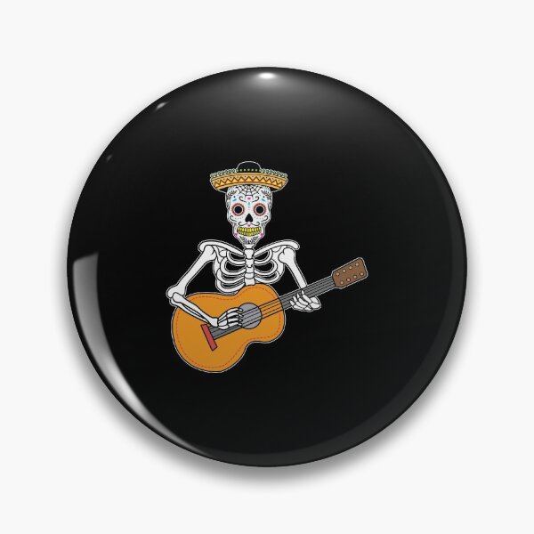 Item preview, Funny Calavera Playing Guitar Day of The Dead Guitarist Gift designed and sold by haselshirt.