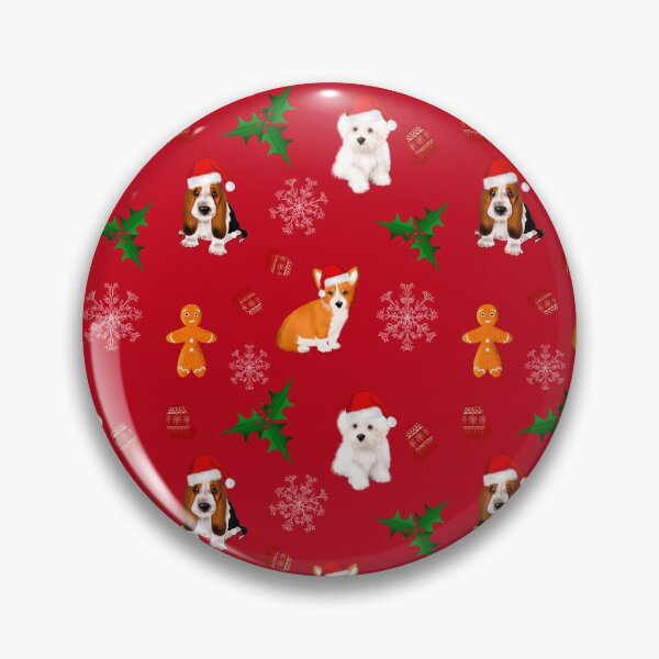 Item preview, Christmas,festive puppies pattern  designed and sold by MariaMarinova.