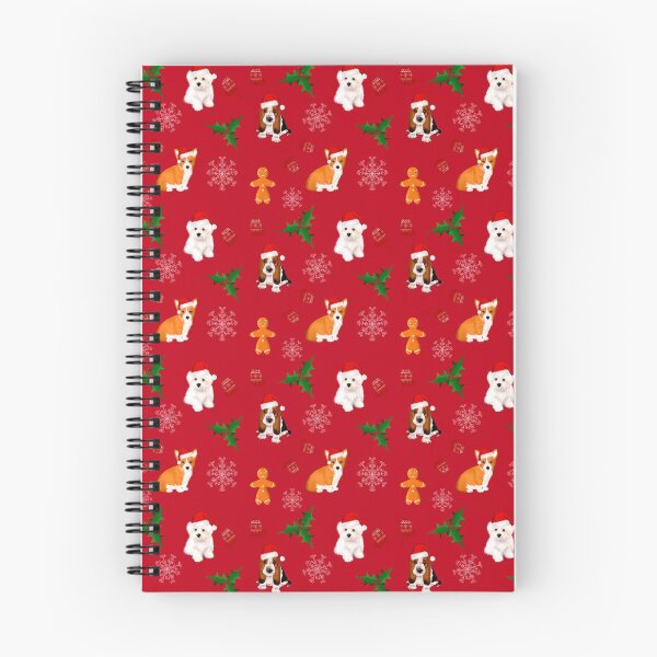 Item preview, Christmas,festive puppies pattern  designed and sold by MariaMarinova.