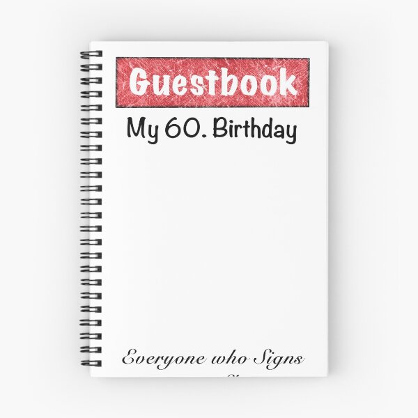 Item preview, Guestbook My 60th Birthday designed and sold by DAGHO.