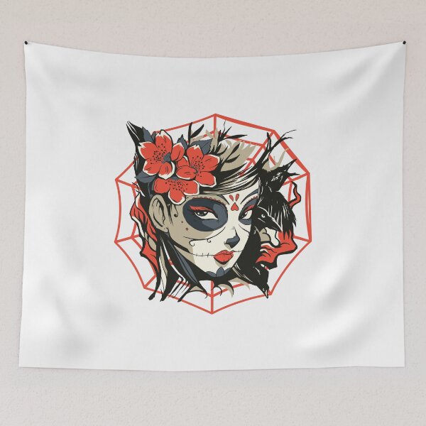 Item preview, Sugar Skull Catrina Day of The Dead Beautiful Woman Gift designed and sold by haselshirt.