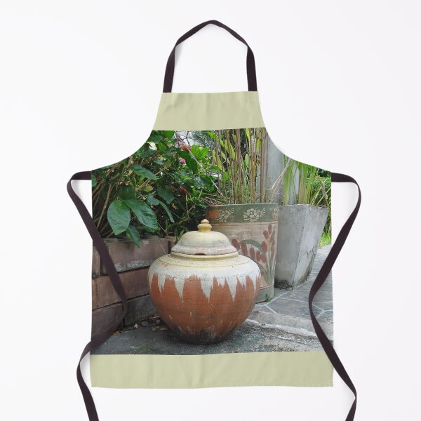 Item preview, Pretty pots in an Asian Garden designed and sold by cuisinecat2.