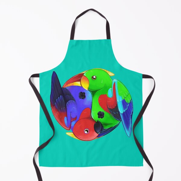 Item preview, Dimorphism - Eclectus Parrots (Teal) designed and sold by Raptor Goes RAWR! (RadiantGlyph).