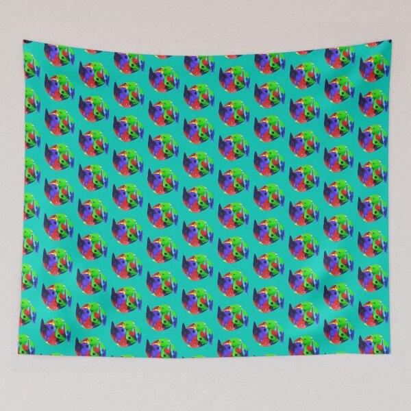 Item preview, Dimorphism - Eclectus Parrots (Teal) designed and sold by Raptor Goes RAWR! (RadiantGlyph).