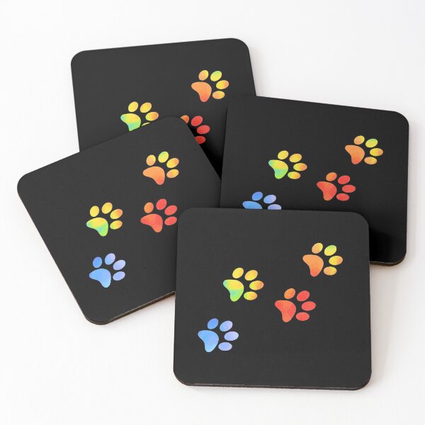 Item preview, Blue Red Galaxy Paw Prints designed and sold by FaithAndForest.