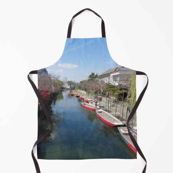 Item preview, Yanagawa canal boats on a summer day in Kyushu, Japan designed and sold by cuisinecat2.