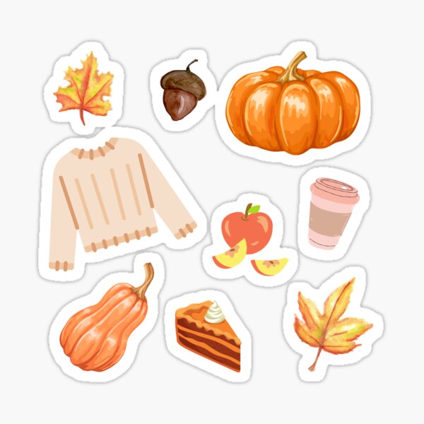 Item preview, Fall Theme Sticker Sheet designed and sold by StickyFun.