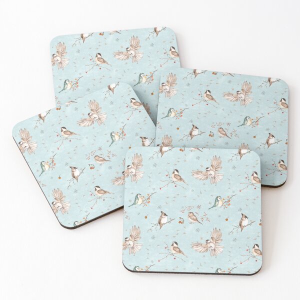 Item preview, winter birds designed and sold by Petit Faon Prints.