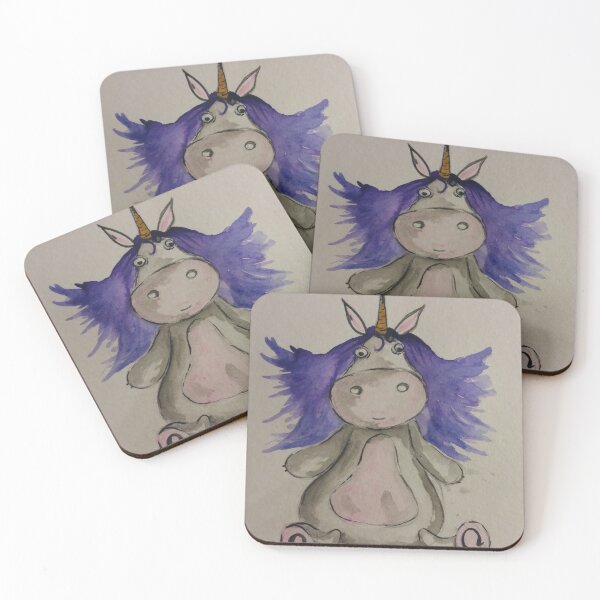 Item preview, Funny unicorn with purple hair designed and sold by EstefaniaLopez1.