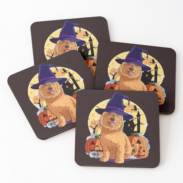 Item preview, Halloween Goldendoodle Pumpkin Witch designed and sold by Nosek1ng.
